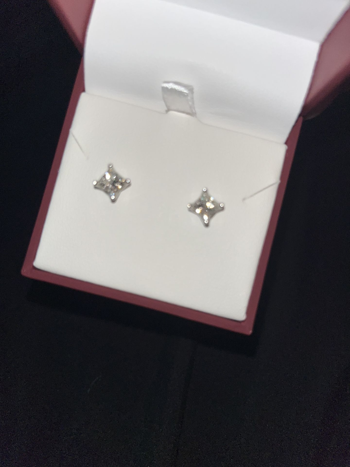White Gold Diamond Earrings