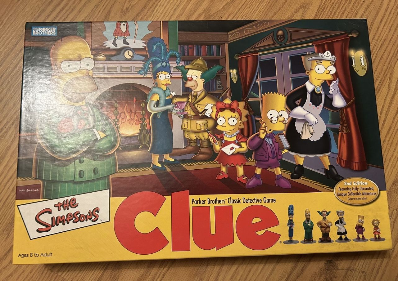 The Simpsons Clue Board Game $30