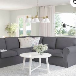 IKEA Uppland Sectional Sofa With Ottoman 