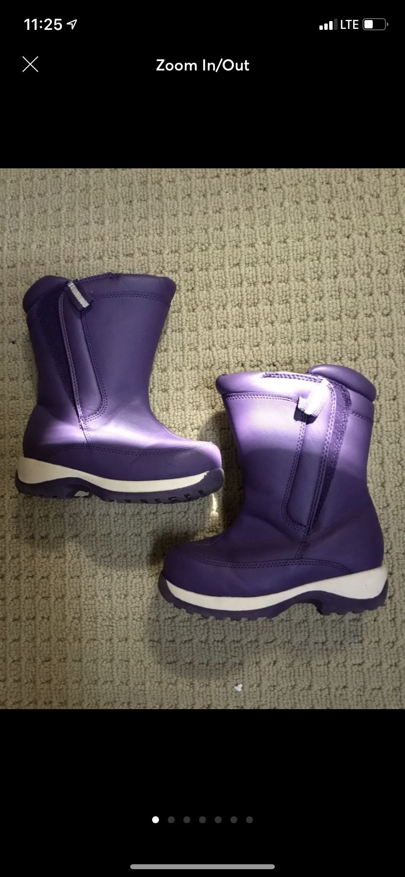 Little girls snow boots size 7 . Kids. SHIPPING ONLY