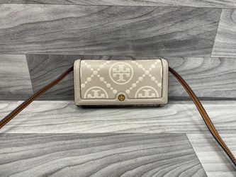 Tory Burch T Monogram Envelope Contrast Embossed Wallet Crossbody (A1D013931)