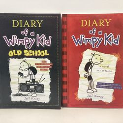 Diary of a Wimpy Kid Old School & A Novel in Cartoons by Jeff Kinney New PB