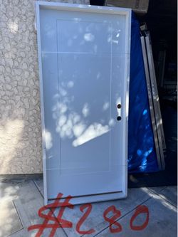 Puerta nueva de metal de exterior size 36x80