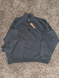 SKIMS Boyfriend Fleece Slouchy Half Zip Pullover