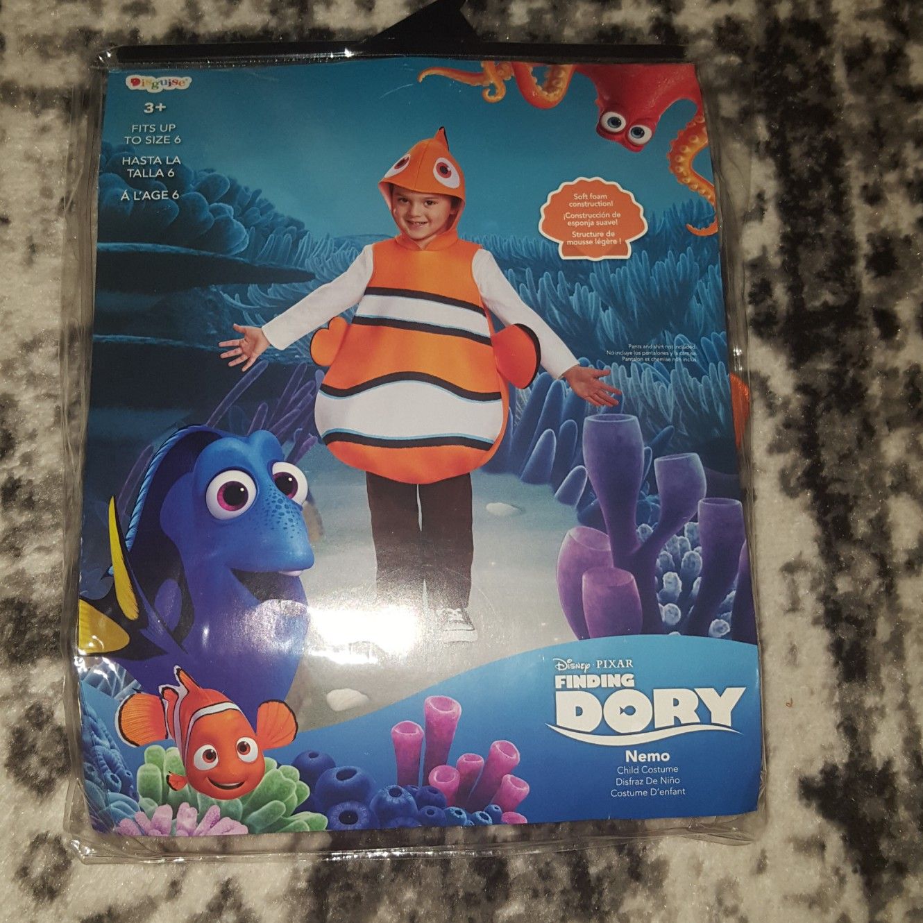 New Nemo Costume Finding Dory sz 4-6