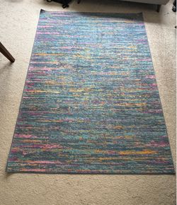 Abstract Multi Color Area Rug