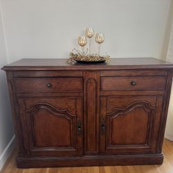 Solid Wood Sideboard Buffet Cabinet 60x20x41 Traditional Style  Alternatives. • Solid Wood Buffet Sideboard 60 Inch Wide • Traditiona