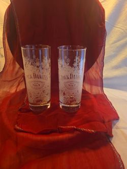 Jack Daniel's Old No. 7 Winter Snowflake Highball Glasses - Set of 2