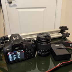 Canon EOS Rebel T7 DSLR Camera With 18-55mm Lens. WiFi 