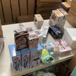 ANIME FIGURES POPS CARDS ETC