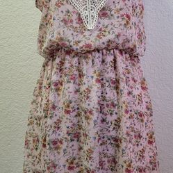 Timing Multi Colored Floral Dress Womens Size Small