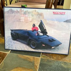 Vintage Vecror Twin Turbo Framed Poster  