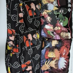 Boys' Anime Clothes Lot Featuring Jujutsu Kaisen, My Hero Academia, and Naruto