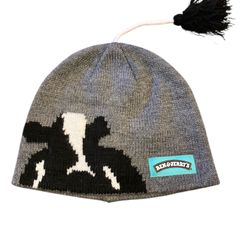 Ben & Jerry's cow knit beanie hat Unisex one size 