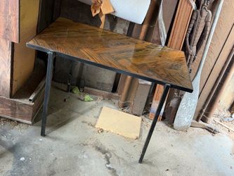 Reclaimed wood desk