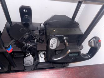 Flight Simulator Yoke System with Accessories