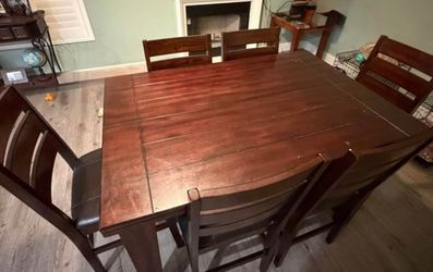 Dining table and chairs