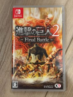 Japanese edition Attack on Titan final battle 2 Nintendo Switch