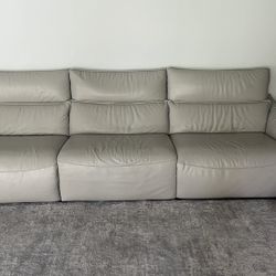 Kasala Gray Sofa Leather 