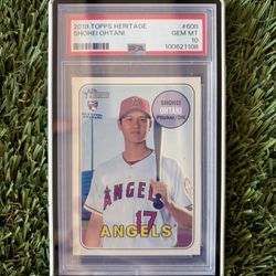 2018 Topps Heritage Shohei Ohtani Rookie Card #600