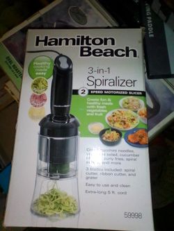 Hamilton Beach 3-in-1 Spiralizer