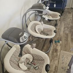 3 baby swings, mecedoras de bebe