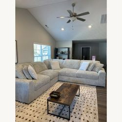 Ashley Sectional Couch Sofa Stupendous Model 3pc Set