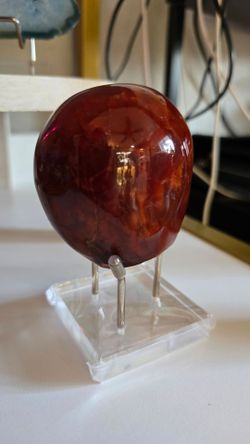Polished Red Carnelian Agate Crystal Stone LEO season