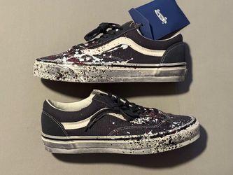 Vans Premium Old Skool LX 36 Paint Splatter Grey Low Top Shoes Brand New DS