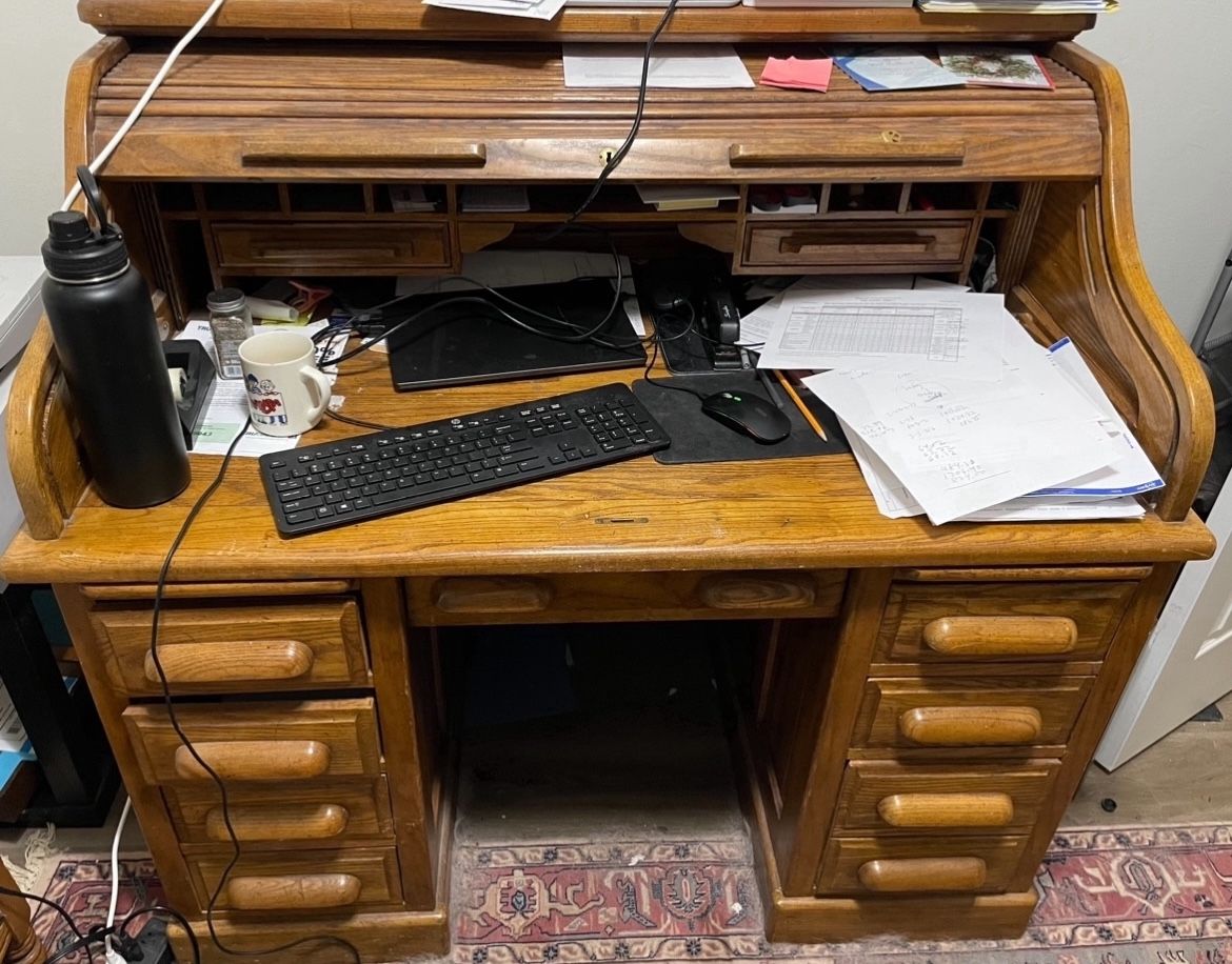 Rolltop Desk Hutch