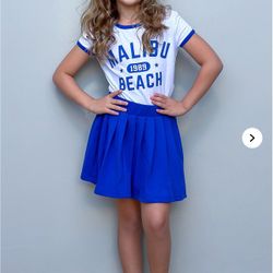 Girls 2 Piece Skirt Set Size 14