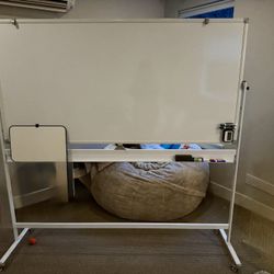 Free-standing, Two-sided Whiteboard 