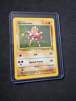 Pokemon Cards Base Set 2 Hitmonchan Holo