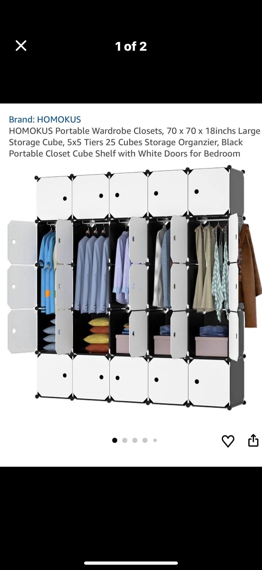 Homokus Portable Wardrobe
