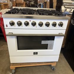 Slide Stove Dual Fuel Gas Range Formo Galiano W 36