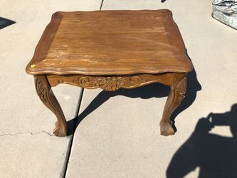Wood End Table