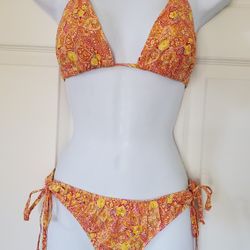 3 PEICES! Shoshanna Bikini Bathing Suit & Matching Miniskirt/Cover-Up