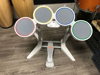 Nintendo Wii Rock Band Drum Set with Pedal – Tested & Working