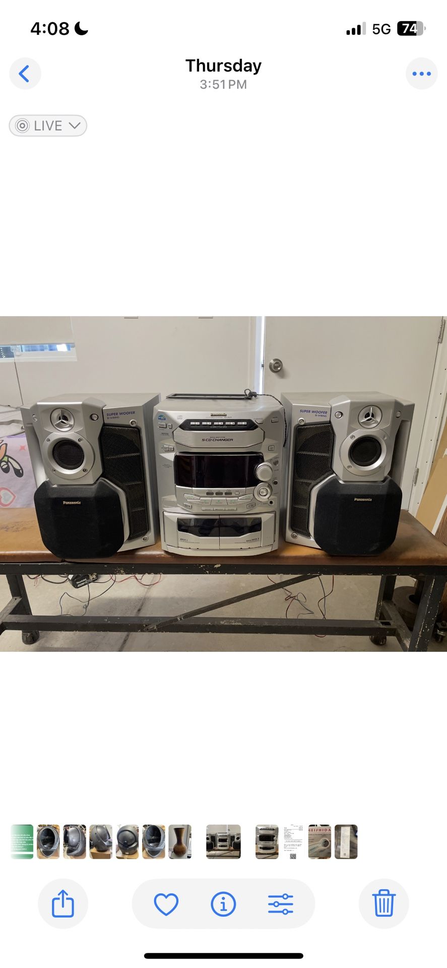 Panasonic CD Stereo System. OBO