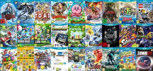 Wii U games for sale - read list for availability