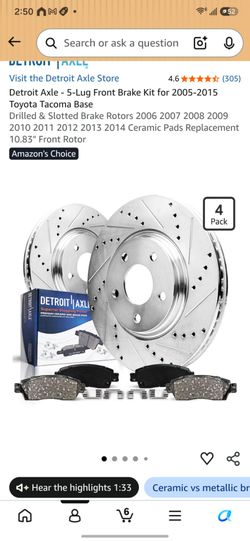 Brand new pads and rotor