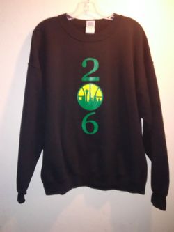 Seattle SuperSonics "206" area code sweatshirt