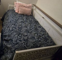 Bed with storage under