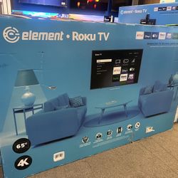 Element 65” 4K Roku Tv 