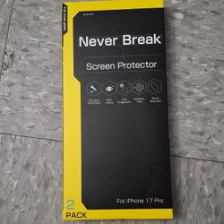 Never Break iPhone 17 Pro Screen Protector 2-Pack