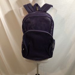 Eastport Purple Mesh Backpack - 17” X 11”