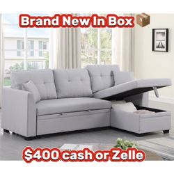 Sofa Bed Couch With Pull Out Bed And Storage Reversible L New In Box 📦 