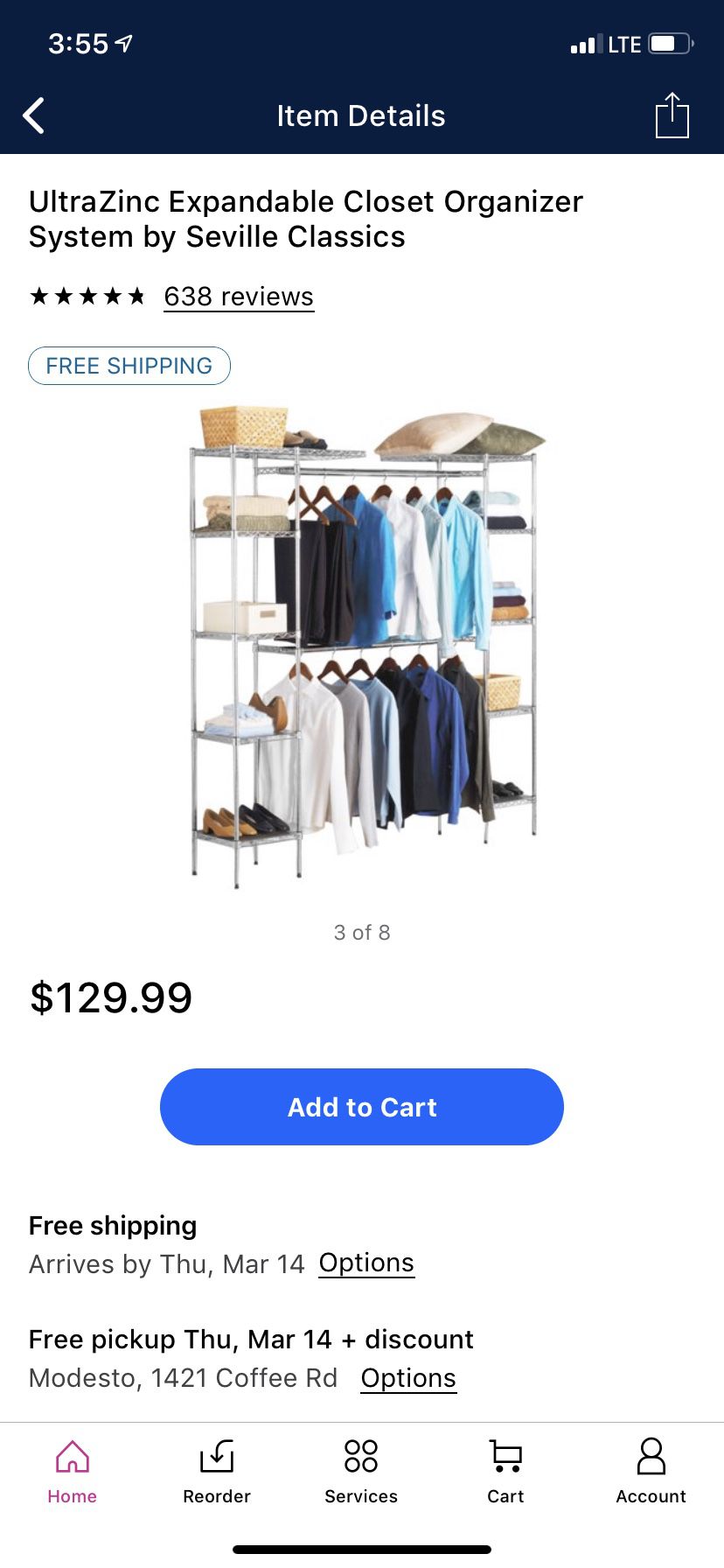 Expandable closet organizer PRICE IS FIRM