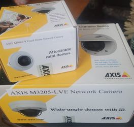 Axis Network Cameras Wide Angle Domes With IR - Brand New