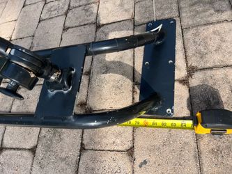 Aluminum boat arch with outriggers